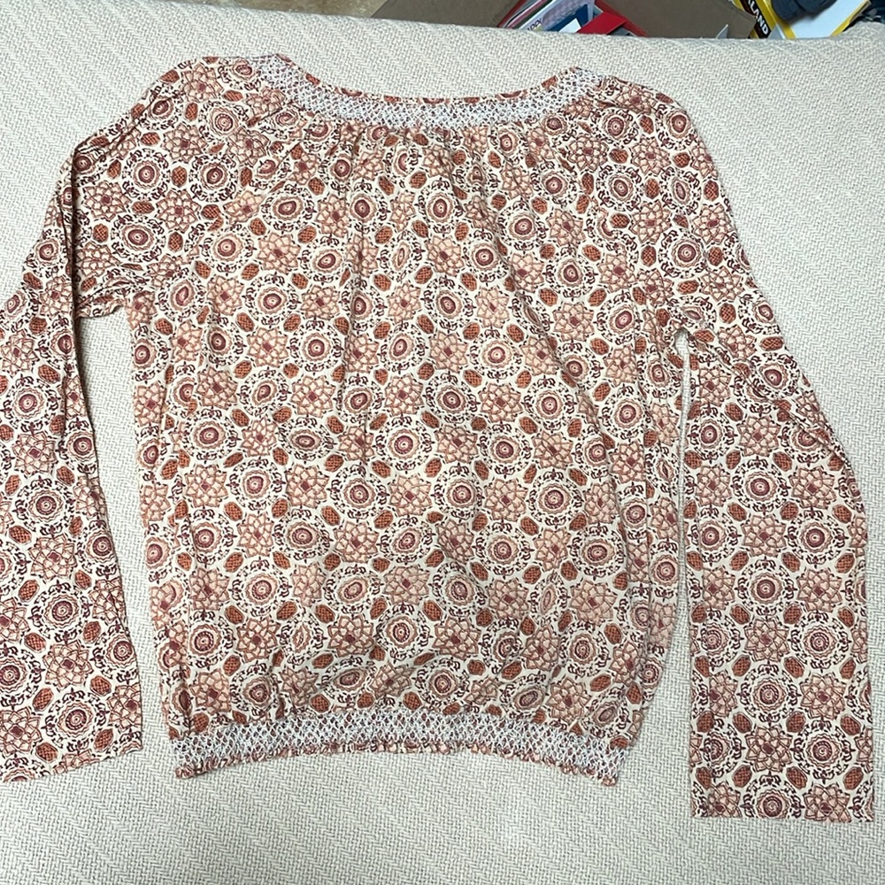 Lucky Brand long sleeve blouse SIZE Large…I do love and take offers! - Picture 3 of 13